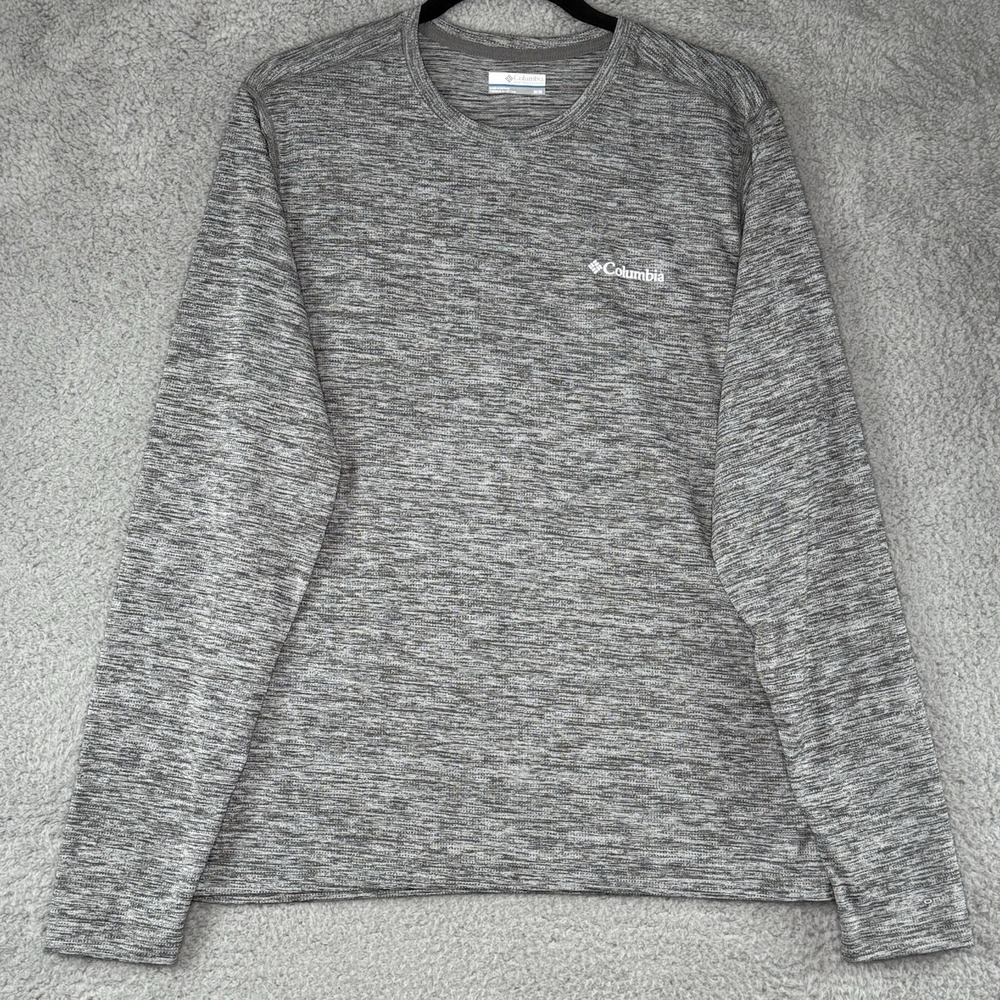 Columbia Shirt Men's Medium Gray Omni Wick Layering Athleisure Utility Gorpcore